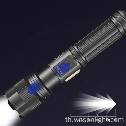 ผู้ขายที่ดีที่สุด Lumens High Lumens Handy Compact Outdoor Waterproof USB-C rechargeable Flashlight 5 โหมดมือถือ XHP50 TORCH